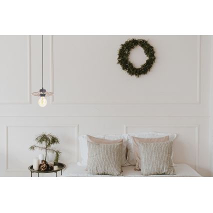 Hanglamp aan een koord FALCO 1xE27/60W/230V diameter 20 cm beige