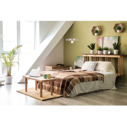 Hanglamp aan een koord FALCO 1xE27/60W/230V diameter 30 cm beige