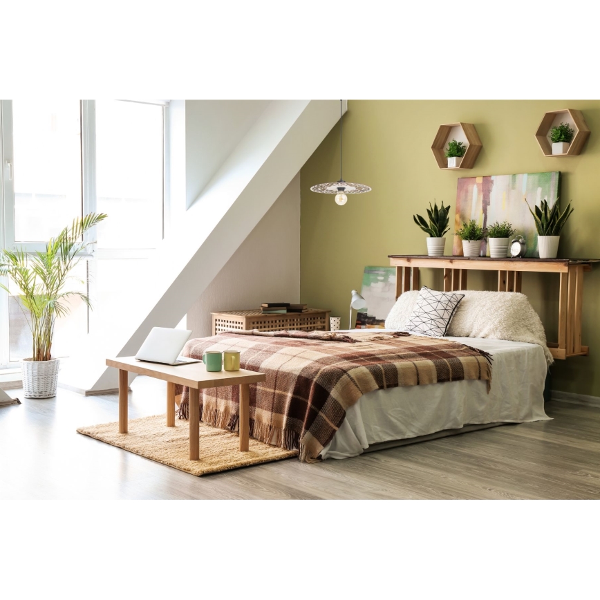 Hanglamp aan een koord FALCO 1xE27/60W/230V diameter 30 cm beige