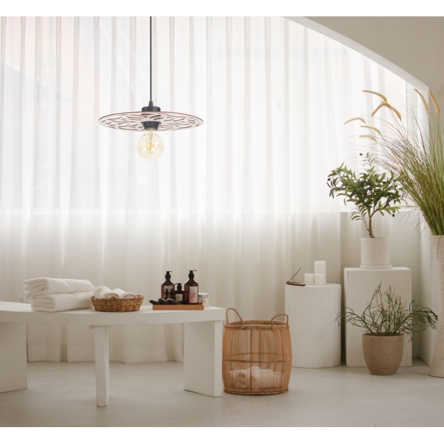 Hanglamp aan een koord FALCO 1xE27/60W/230V diameter 30 cm beige