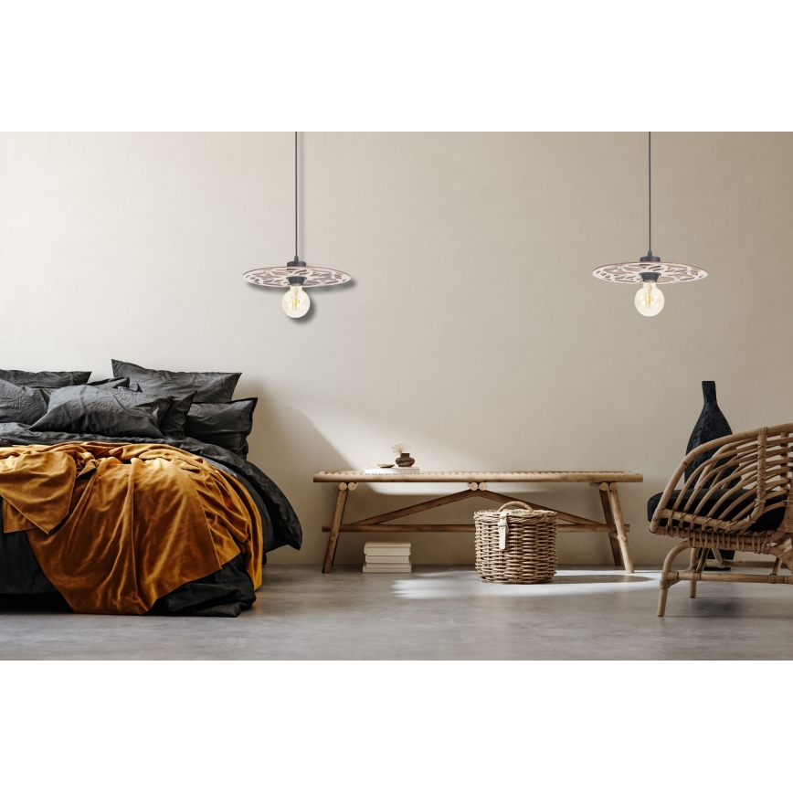 Hanglamp aan een koord FALCO 1xE27/60W/230V diameter 30 cm beige