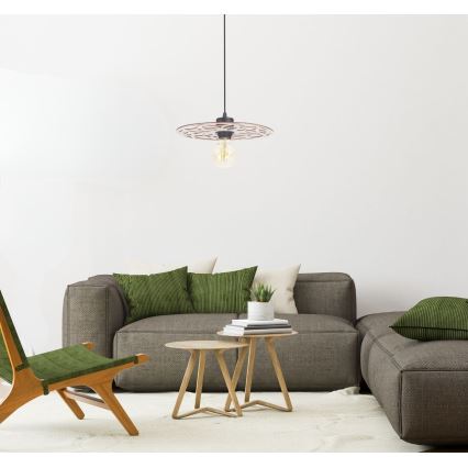Hanglamp aan een koord FALCO 1xE27/60W/230V diameter 30 cm beige