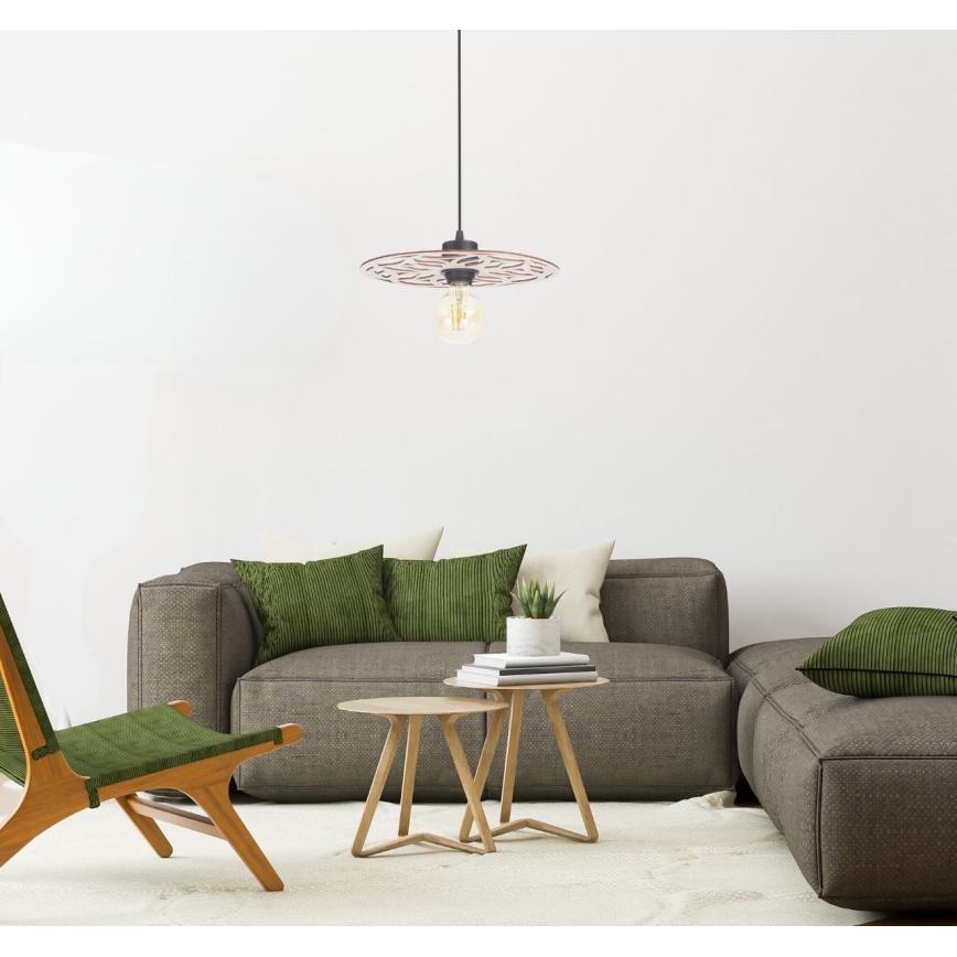 Hanglamp aan een koord FALCO 1xE27/60W/230V diameter 30 cm beige