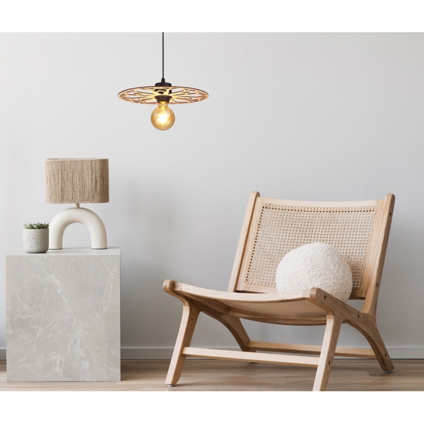Hanglamp aan een koord FALCO 1xE27/60W/230V diameter 30 cm beige