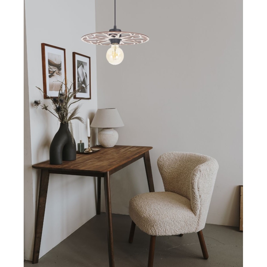 Hanglamp aan een koord FALCO 1xE27/60W/230V diameter 30 cm beige