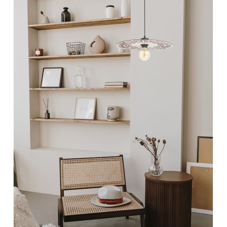 Hanglamp aan een koord FALCO 1xE27/60W/230V diameter 40 cm beige