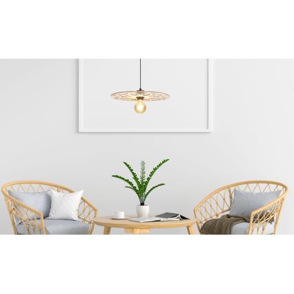 Hanglamp aan een koord FALCO 1xE27/60W/230V diameter 40 cm beige