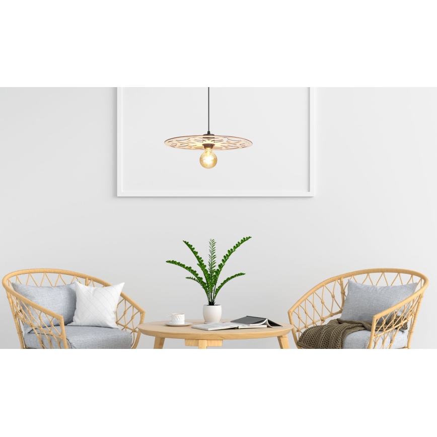 Hanglamp aan een koord FALCO 1xE27/60W/230V diameter 40 cm beige