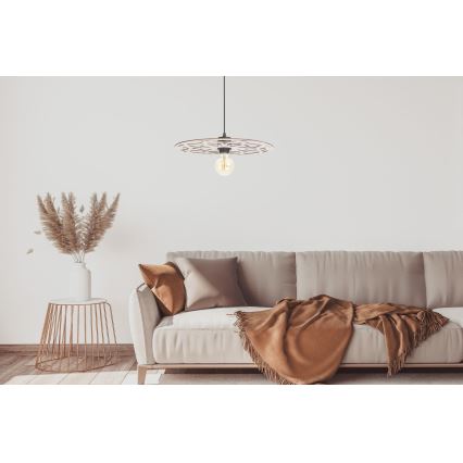 Hanglamp aan een koord FALCO 1xE27/60W/230V diameter 40 cm beige