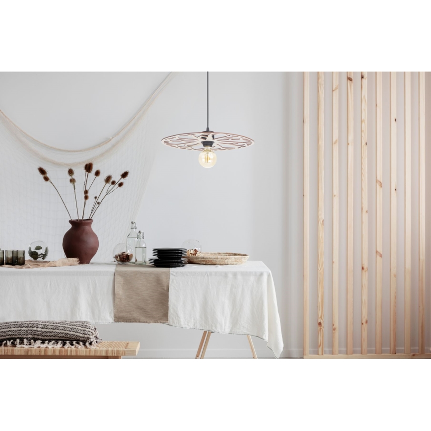 Hanglamp aan een koord FALCO 1xE27/60W/230V diameter 40 cm beige