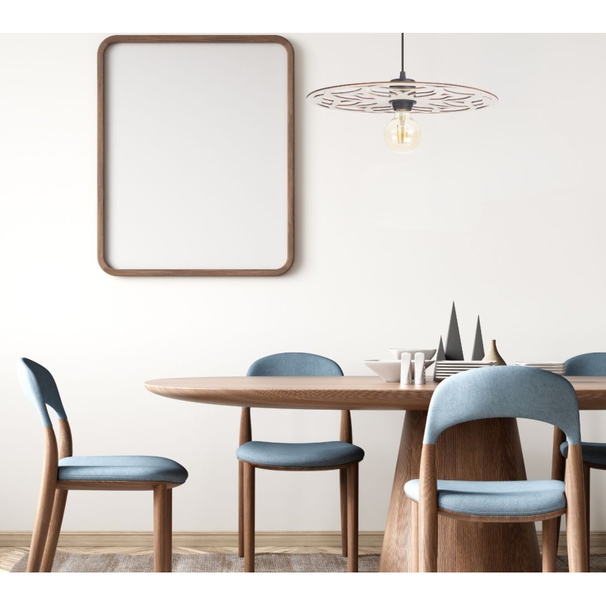 Hanglamp aan een koord FALCO 1xE27/60W/230V diameter 40 cm beige