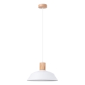 Hanglamp aan een koord FANO 1xE27/15W/230V diameter 34 cm wit