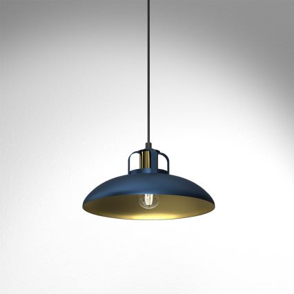 Hanglamp aan een koord FELIX 1xE27/60W/230V blauw