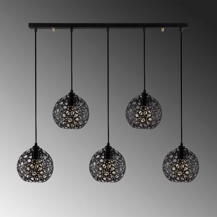Hanglamp aan een koord FELLINI 5xE27/100W/230V