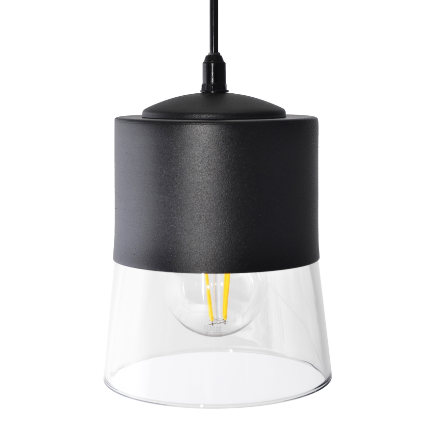 Hanglamp aan een koord FERGIE 1xE27/15W/230V zwart