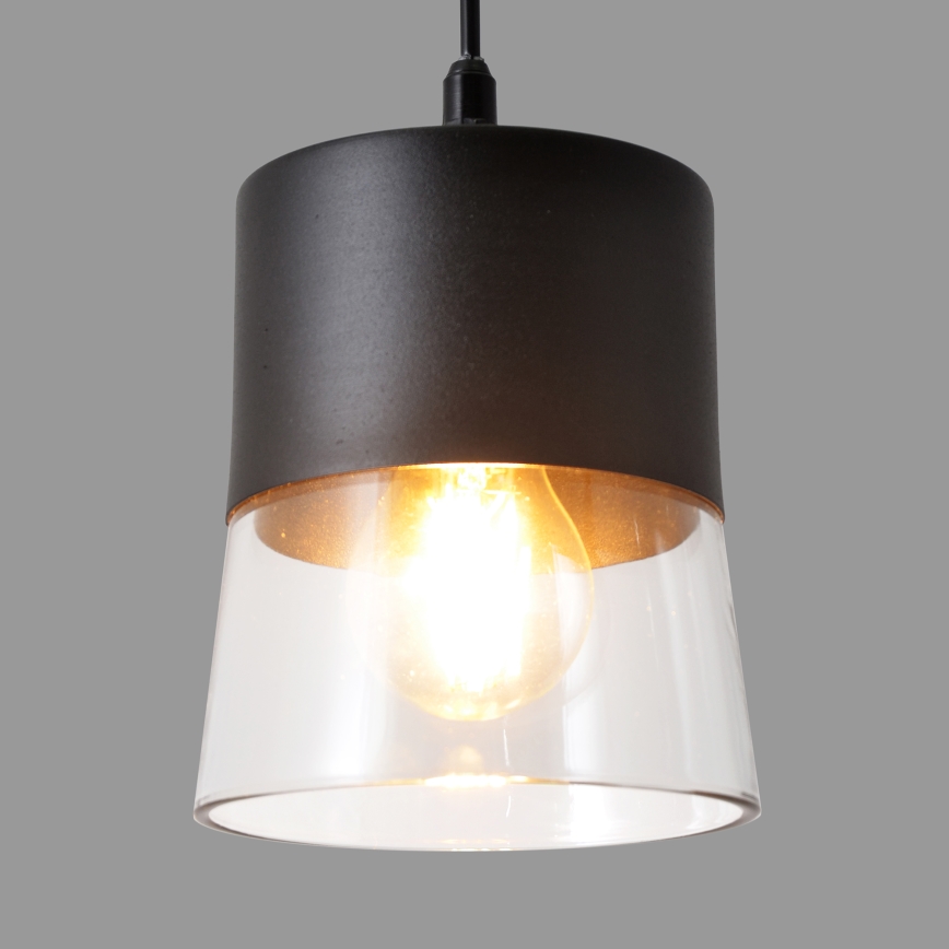 Hanglamp aan een koord FERGIE 1xE27/15W/230V zwart