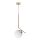 Hanglamp aan een koord FIRA 1xE27/60W/230V goud