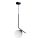 Hanglamp aan een koord FIRA 1xE27/60W/230V zwart
