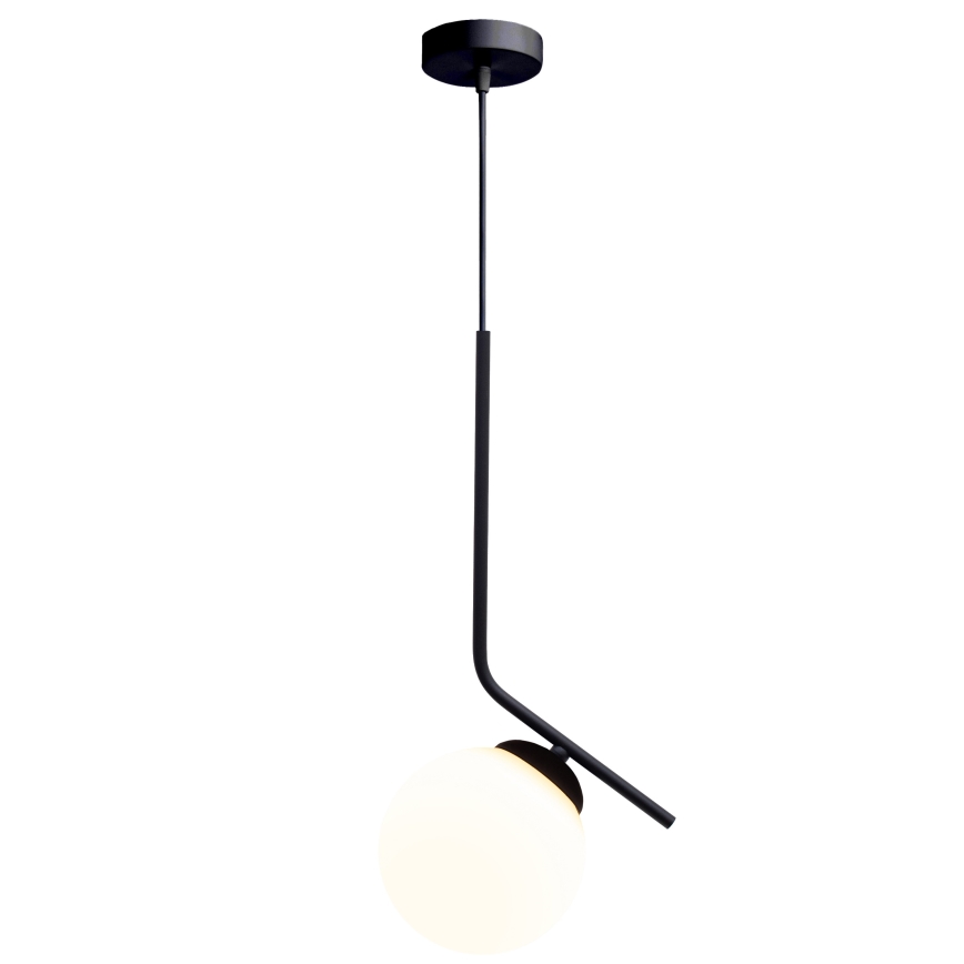 Hanglamp aan een koord FIRA 1xE27/60W/230V zwart