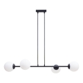 Hanglamp aan een koord FIRA 4xE27/60W/230V zwart