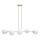 Hanglamp aan een koord FIRA 5xE27/60W/230V goud