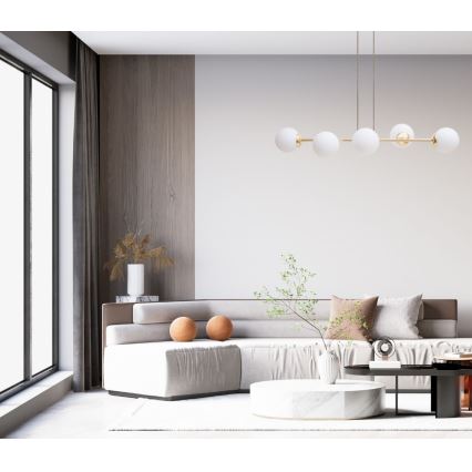 Hanglamp aan een koord FIRA 5xE27/60W/230V zwart