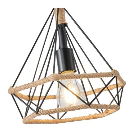 Hanglamp aan een koord FLARE 1xE27/15W/230V diameter 25 cm beige
