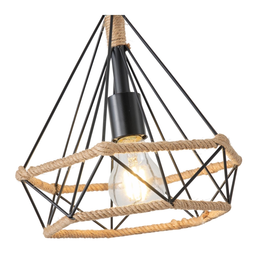 Hanglamp aan een koord FLARE 1xE27/15W/230V diameter 25 cm beige