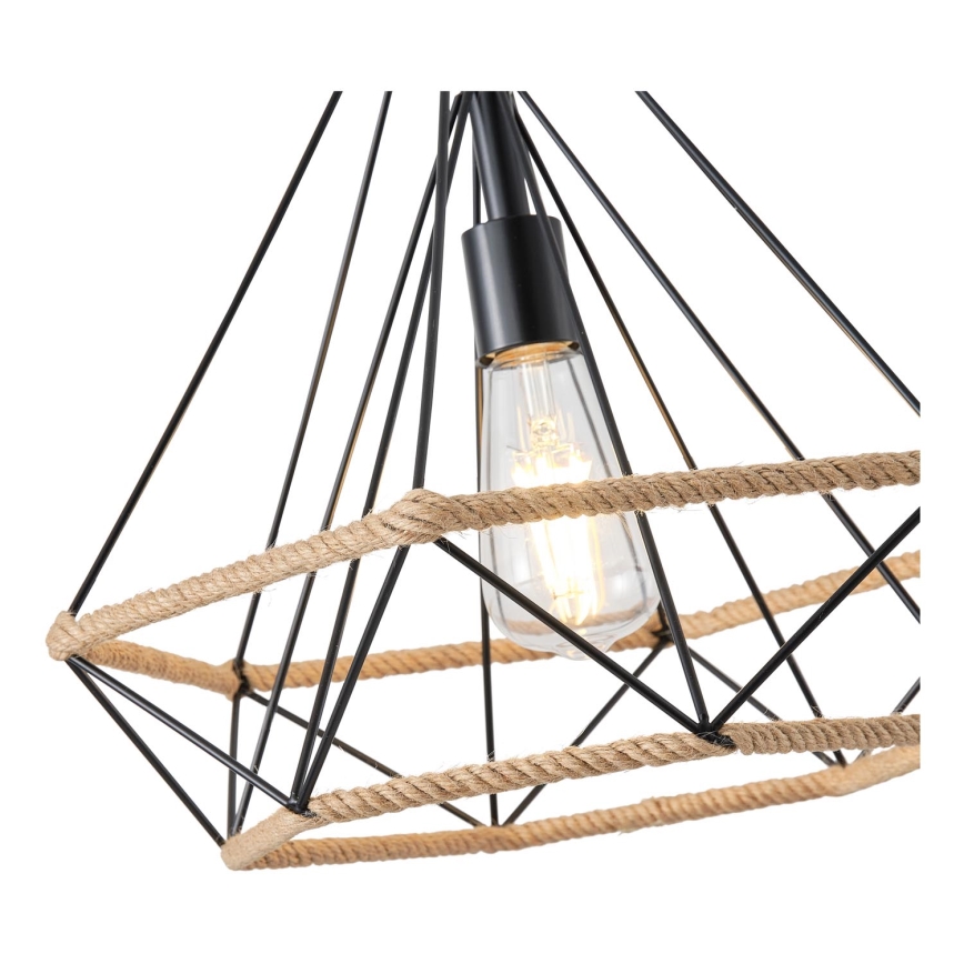Hanglamp aan een koord FLARE 1xE27/15W/230V diameter 38 cm beige