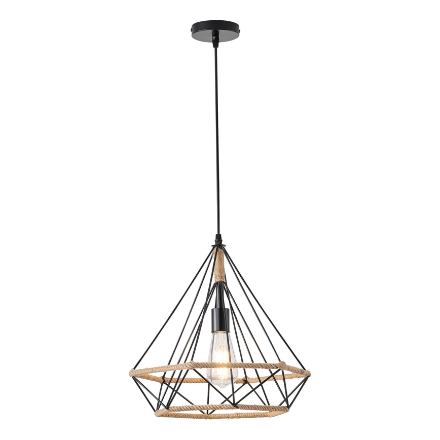 Hanglamp aan een koord FLARE 1xE27/15W/230V diameter 38 cm beige