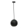 Hanglamp aan een koord FLEN 1xE27/40W/230V diameter 20 cm zwart