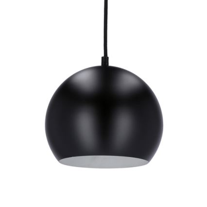 Hanglamp aan een koord FLEN 1xE27/40W/230V diameter 20 cm zwart
