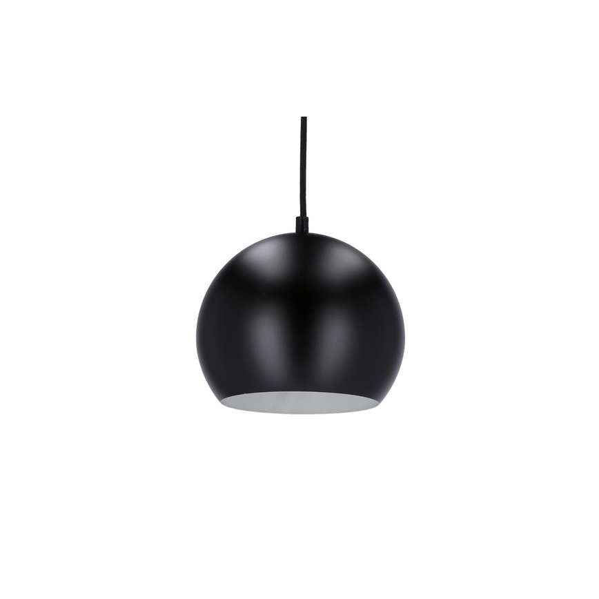 Hanglamp aan een koord FLEN 1xE27/40W/230V diameter 20 cm zwart