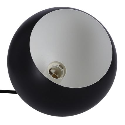 Hanglamp aan een koord FLEN 1xE27/40W/230V diameter 20 cm zwart