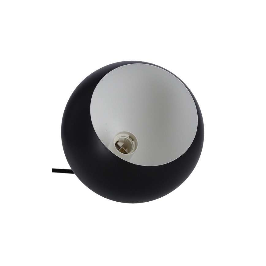 Hanglamp aan een koord FLEN 1xE27/40W/230V diameter 20 cm zwart