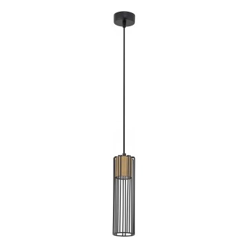 Hanglamp aan een koord FOBIA 1xGU10/25W/230V zwart/goud