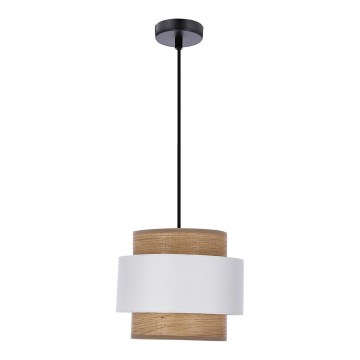 Hanglamp aan een koord FORNI 1xE27/40W/230V bruin/wit