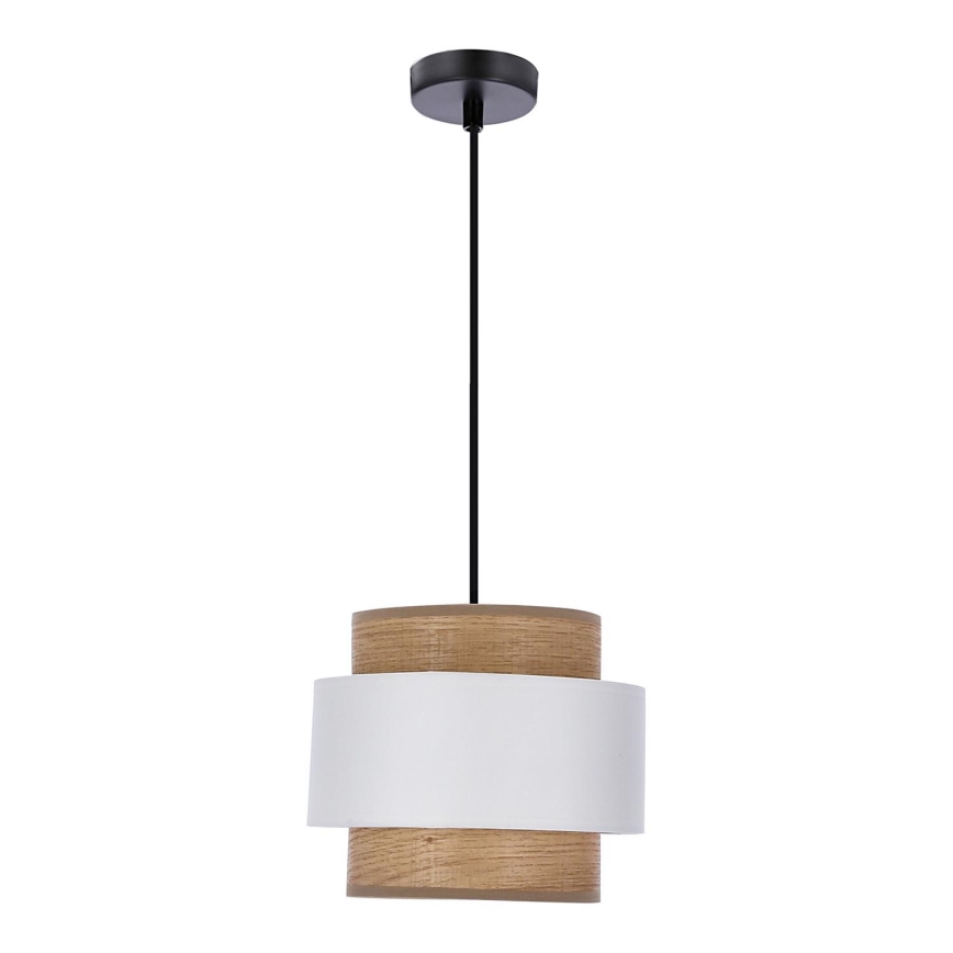 Hanglamp aan een koord FORNI 1xE27/40W/230V bruin/wit