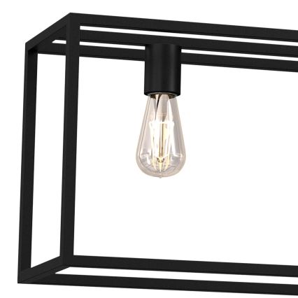 Hanglamp aan een koord FRAME 4xE27/60W/230V zwart