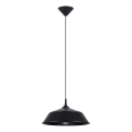 Hanglamp aan een koord FRIKA 1xE27/15W/230V diameter 34 cm zwart