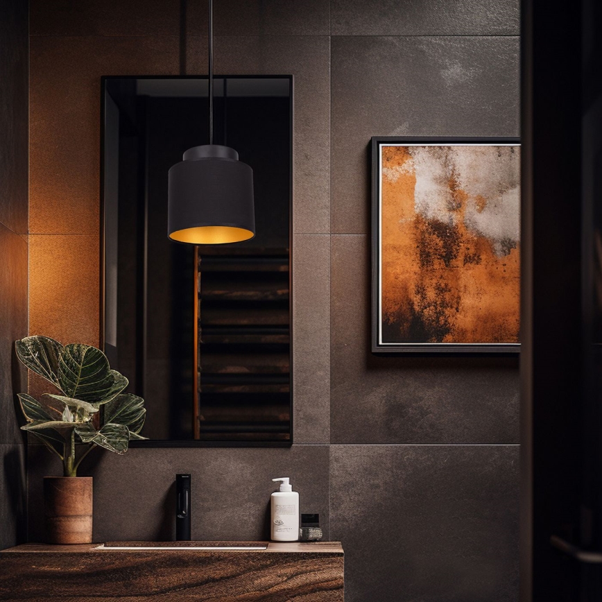 Hanglamp aan een koord FRODI 1xE27/60W/230V zwart