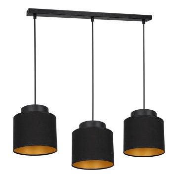 Hanglamp aan een koord FRODI 3xE27/60W/230V zwart