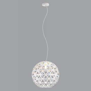 Hanglamp aan een koord FROZEN 1xE27/60W/230V diameter 50 cm wit