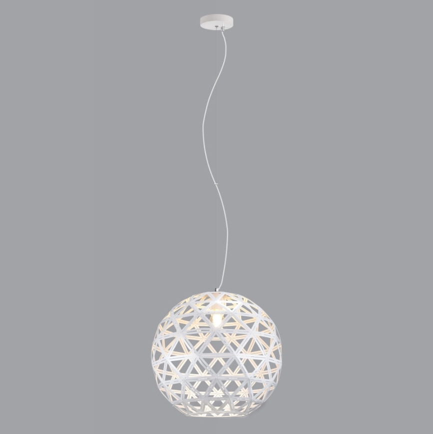 Hanglamp aan een koord FROZEN 1xE27/60W/230V diameter 50 cm wit