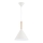 Hanglamp aan een koord FUKS 1xE27/15W/230V crème/beige