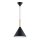 Hanglamp aan een koord FUKS 1xE27/15W/230V zwart/beige