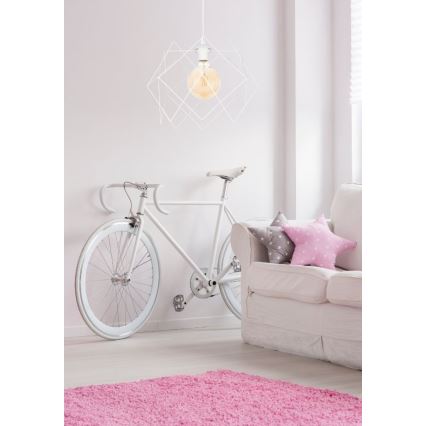 Hanglamp aan een koord GALL 1xE27/60W/230V wit