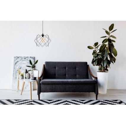 Hanglamp aan een koord GALL 1xE27/60W/230V zwart