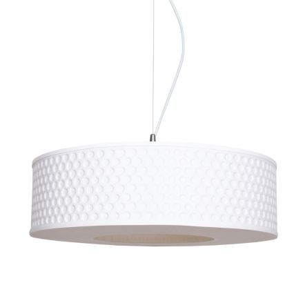 Hanglamp aan een koord GARDA 1xE27/60W/230V diameter 40 cm wit