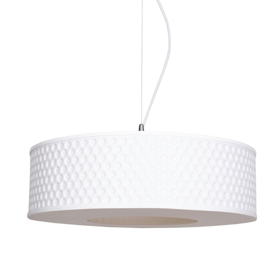 Hanglamp aan een koord GARDA 1xE27/60W/230V diameter 40 cm wit